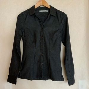 Icebreaker Laurel Merino Wool Button Down Shirt in Charcoal
